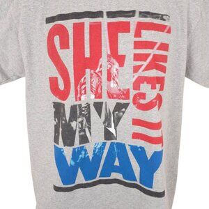 Usher T Shirt Mens Size Large Gray 2014 URX Tour She Likes It My Way